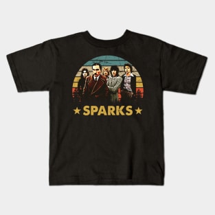 Vintage Sparks Design For Fans Lover Kids T-Shirt